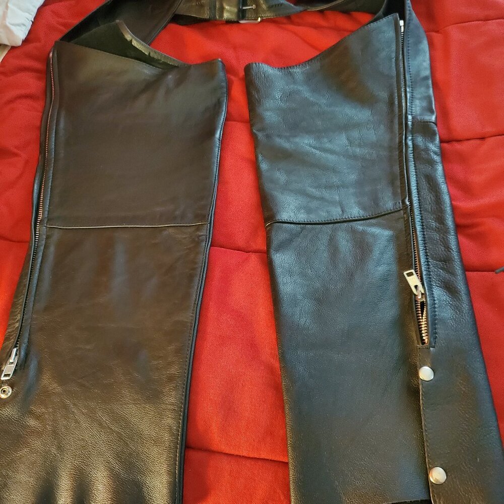 Leather Chaps Real leather used maybe 4 times. Hillside Leather